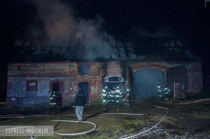 Pożar stodoły w Niedźwiedniku