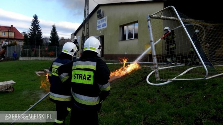 Dwóch nieletnich doprowadziło do pożaru na terenie szatni klubowej Unii Bardo