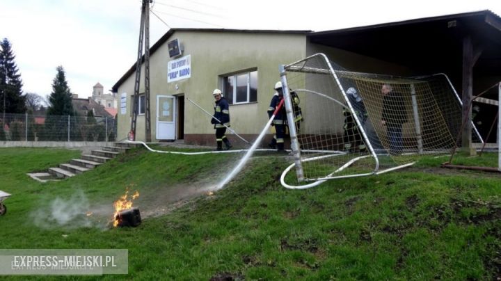 Dwóch nieletnich doprowadziło do pożaru na terenie szatni klubowej Unii Bardo