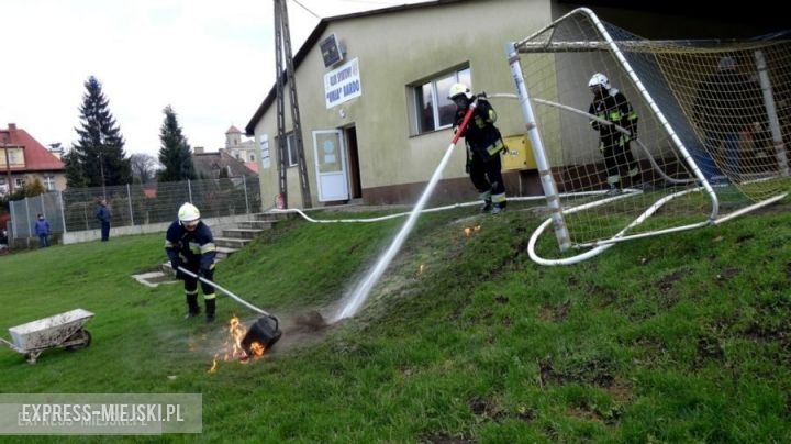 Dwóch nieletnich doprowadziło do pożaru na terenie szatni klubowej Unii Bardo