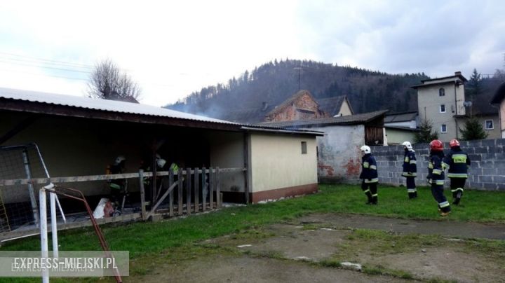 Dwóch nieletnich doprowadziło do pożaru na terenie szatni klubowej Unii Bardo