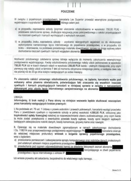 Wezwanie, jakie otrzymał jeden z naszych Czytelników