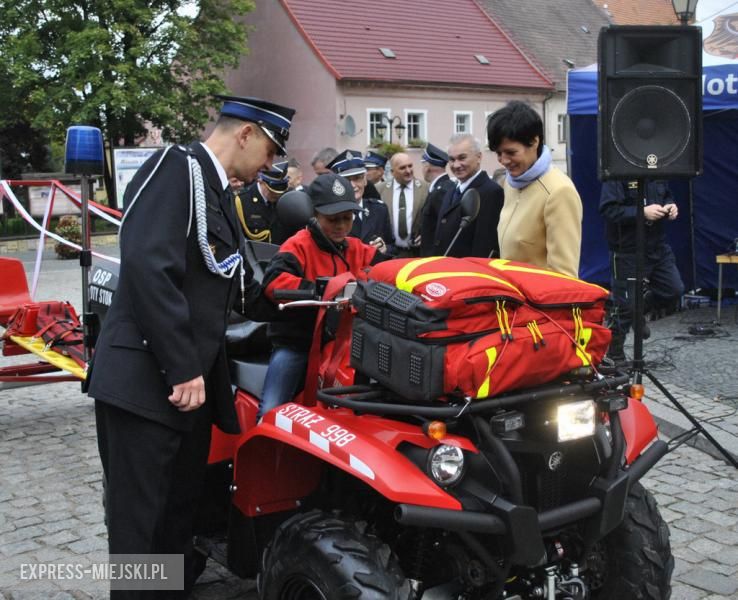 Oficjalne przekazanie quada strażakom-ochotnikom ze Złotego Stoku