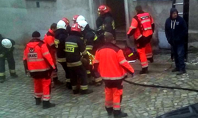 Pożar mieszkania przy ul. Kłodzkiej w Ząbkowicach Śląskich