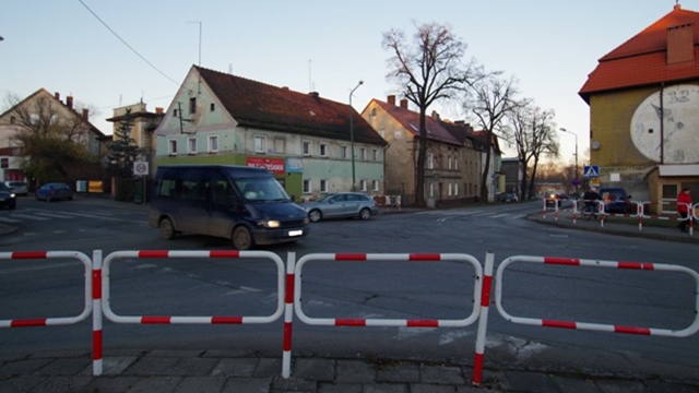 Skrzyżowanie dróg wojewódzkich w Ziębicach