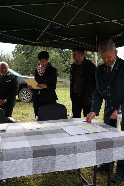 Wkopano kamień węgielny pod budowę domku myśliwskiego w Złotym Stoku