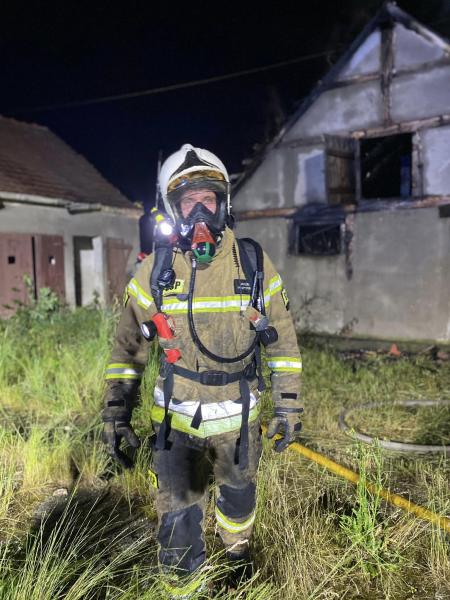 Pożar budynku gospodarczego w Wigańcicach