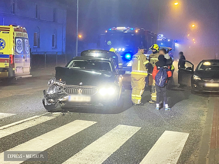 Zderzenie bmw i renault w Złotym Stoku