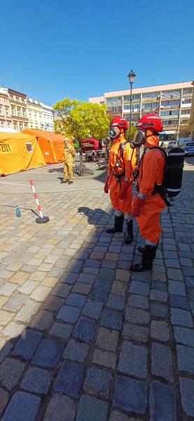 Strażacy-zawodowcy przez trzy dni szkolili się w centrum miasta