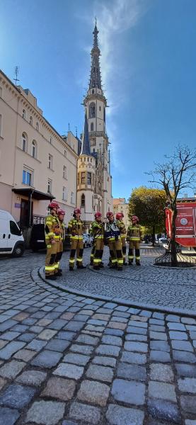 Strażacy-zawodowcy przez trzy dni szkolili się w centrum miasta