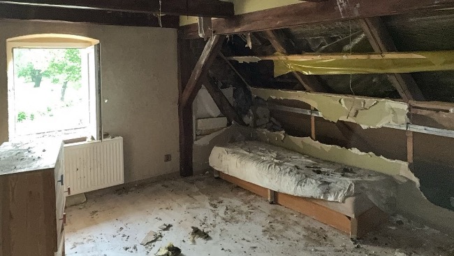 Pożar domu jednorodzinnego w Ząbkowicach Śląskich