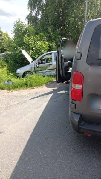 Kolizja opla i fiata na ul. Wrocławskiej