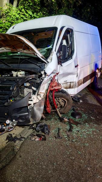 Zderzenie audi i opla za Bobolicami