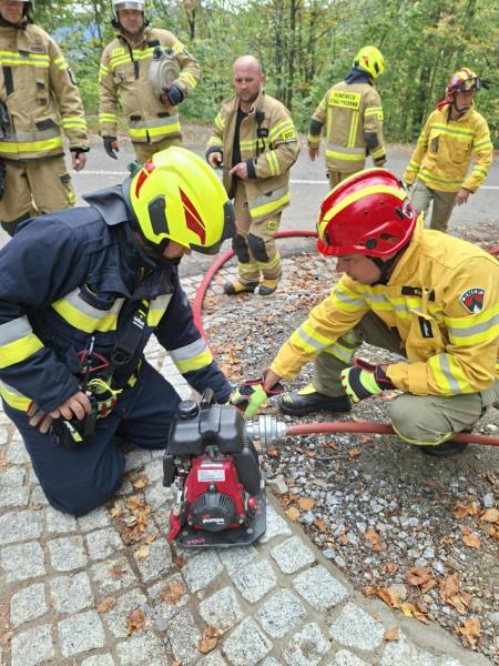 Ćwiczenia służb w Twierdzy Srebrna Góra