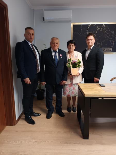 Złote Gody. Jolanta i Zbigniew Molińscy odebrali medal za długoletnie pożycie małżeńskie