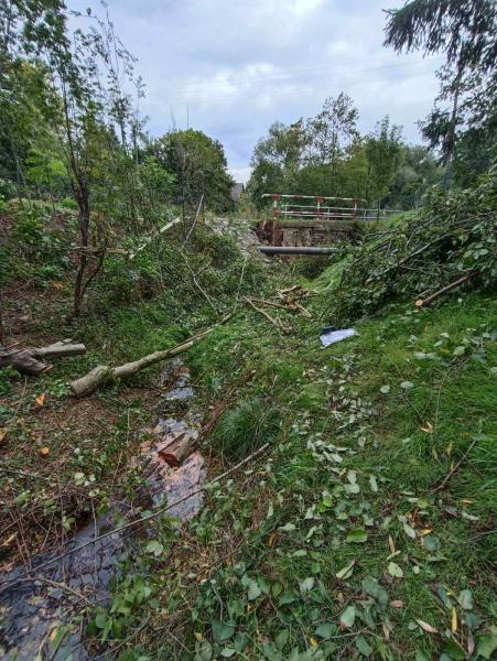 Zakończono kolejny etap prac konserwacyjnych cieku wodnego w Piotrowicach Polskich