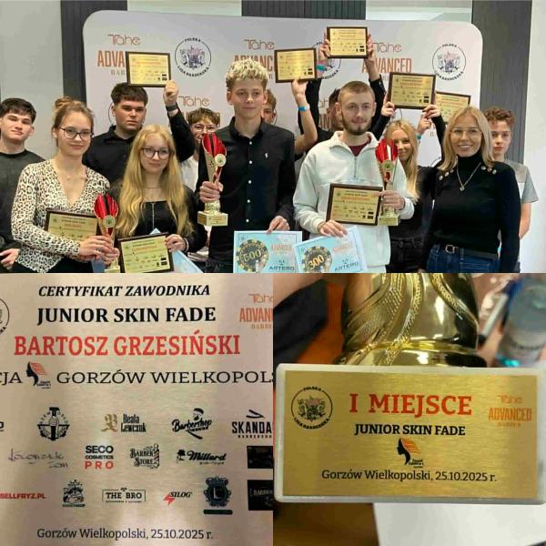 Sukces ziębickich uczniów w ogólnopolskim konkursie „Junior Skin Fade”!