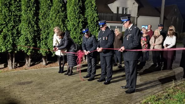 Uroczyste otwarcie odnowionej remizy i świetlicy w Lutomierzu