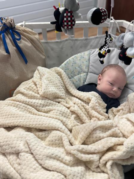 Mikołajowa delegacja z wizytą u najmłodszych mieszkańców gminy