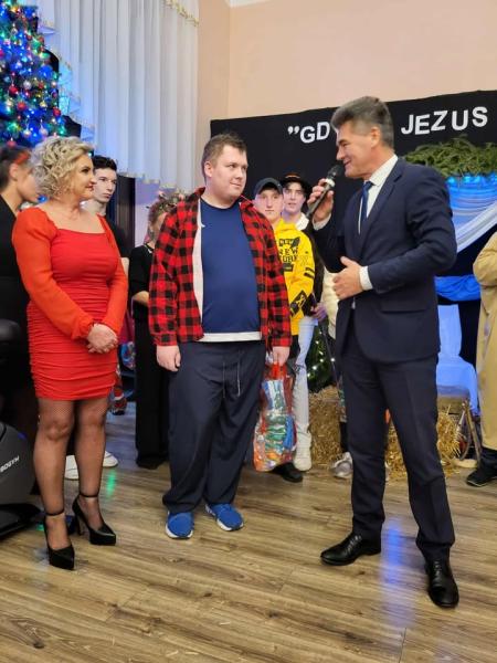 Mikołajki  w Domu Pomocy Społecznej w Opolnicy