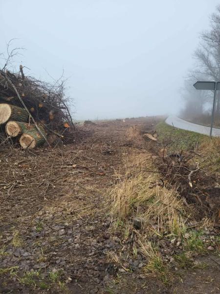 Postępują prace przy budowie ścieżki rowerowej Jaworek - Sieroszów