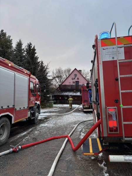 Pożar budynku gospodarczego w Kluczowej