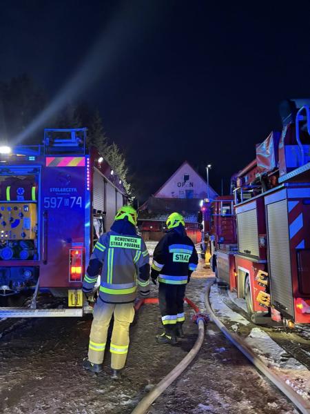 Pożar budynku gospodarczego w Kluczowej
