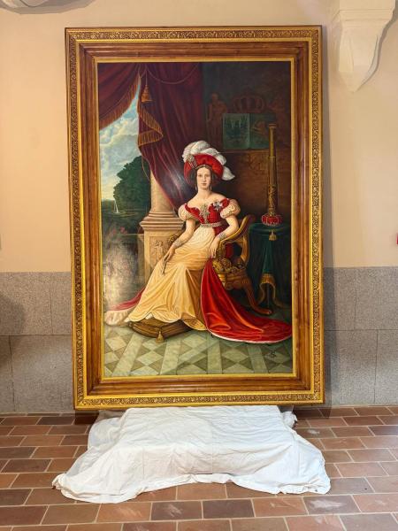 	Monumentalny portret Marianny Orańskiej powrócił do Kamieńca Ząbkowickiego