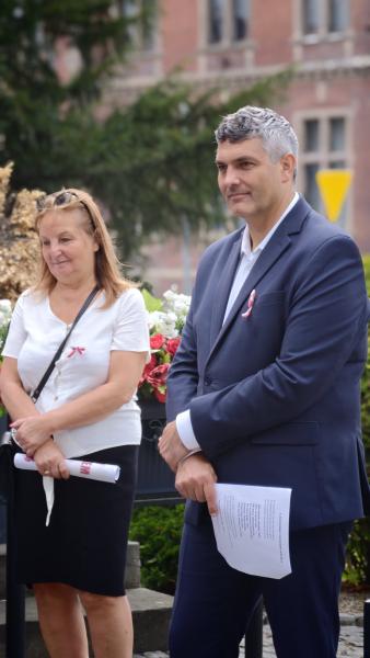 Patriotyczne śpiewy w Ząbkowicach Śląskich. Mieszkańcy uczcili 82. rocznicę Powstania Warszawskiego