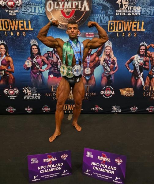 Bartosz Józwiszyn z kolejnymi medalami w kulturystyce. Cztery razy na podium w dwa dni