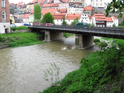 Rzeka w Bystrzycy Kłodzkiej