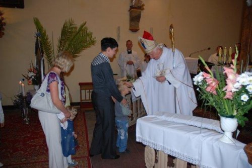 Poświęcenie dachu i wieży kościelnej