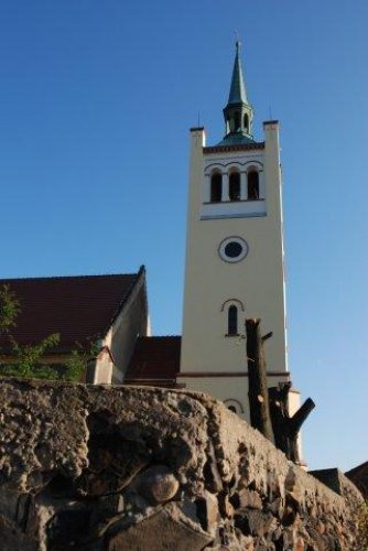 Poświęcenie dachu i wieży kościelnej