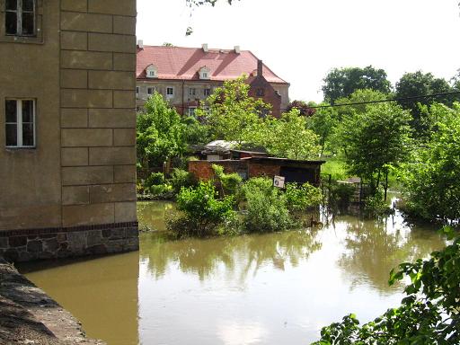 Lubiąż zalany