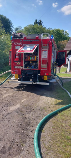 Pożar domu jednorodzinnego w Muszkowicach