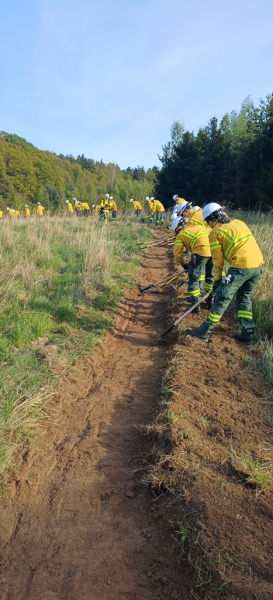 Ćwiczenia specjalistyczne strażaków w Ciepłowodach