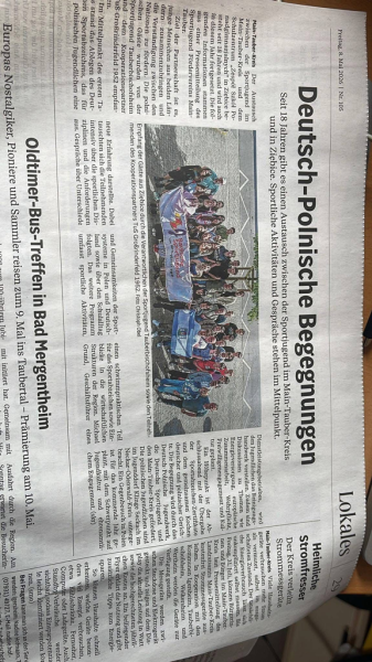 Młodzież z powiatu ząbkowickiego na sportowej wymianie w Niemczech