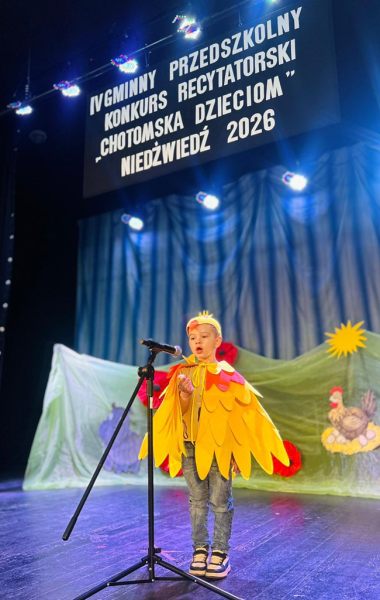 Przedszkolny konkurs recytatorski w Ziębicach - „Chotomska Dzieciom – Niedźwiedź 2026”