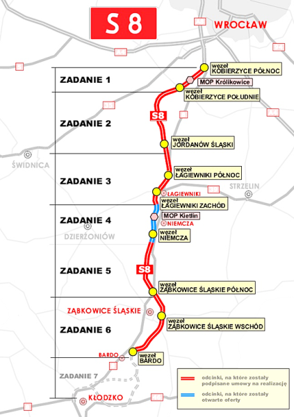 Podpisano umowę na realizację drogi ekspresowej S8 na odcinku pomiędzy Niemczą a Ząbkowicami 