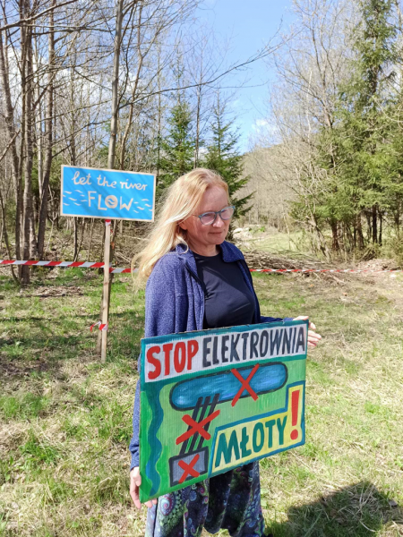 Protest mieszkańców Młotów