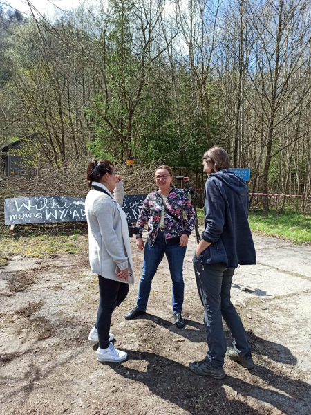 Protest mieszkańców Młotów