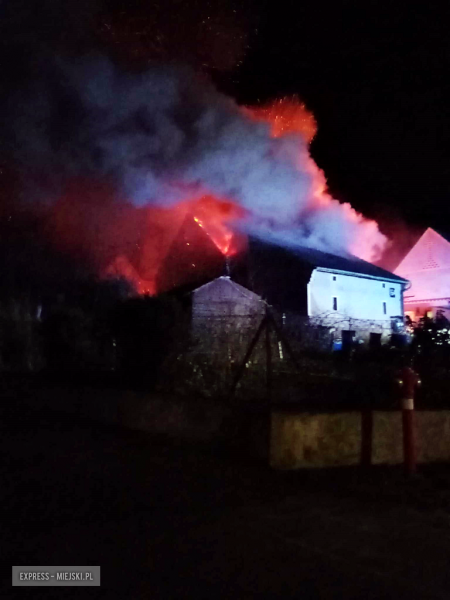 Pożar budynku gospodarczego w Bobolicach