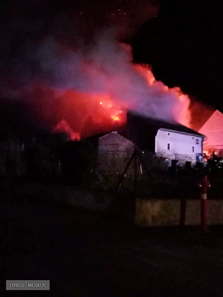 Pożar budynku gospodarczego w Bobolicach