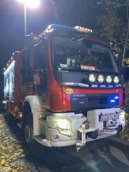 W Ziębicach spłonął ford transit