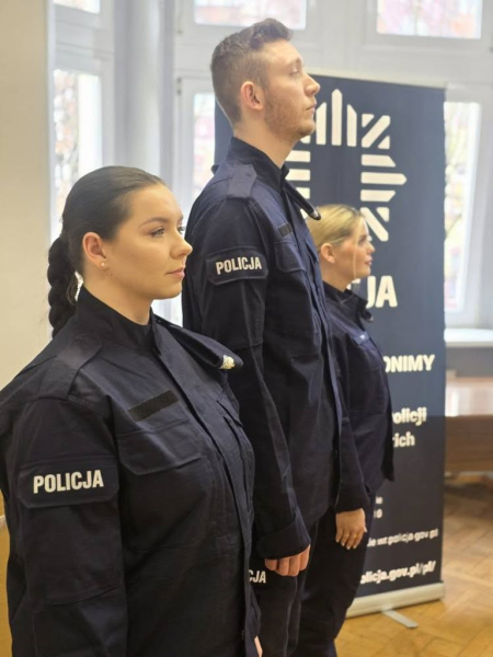 Trzech nowych policjantów złożyło ślubowanie