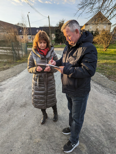 Odbiór odbudowanych dróg w Bożnowicach