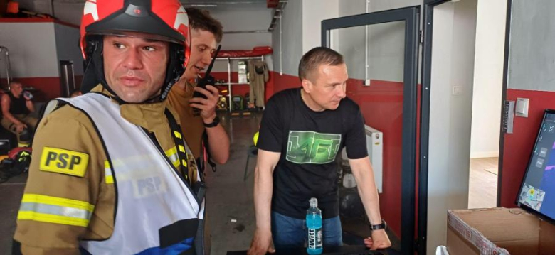 Pożar budynku wielorodzinnego przy ul. Złotostockiej w Kamieńcu Ząbkowickim