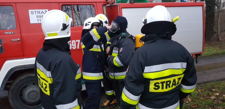 Pożar w budynku mieszkalnym w Niedźwiedniku