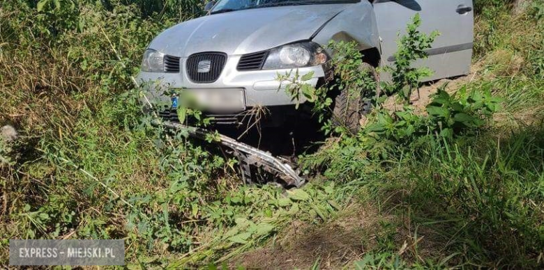 Seat w rowie przed Kamieńcem Ząbkowickim. Jedna osoba w szpitalu
