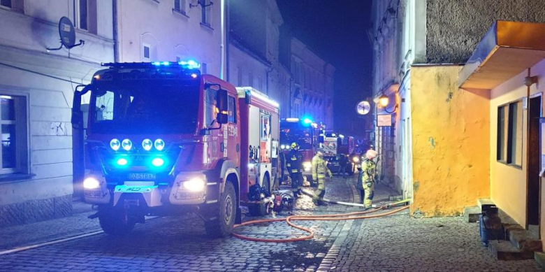 Pożar mieszkania w Złotym Stoku